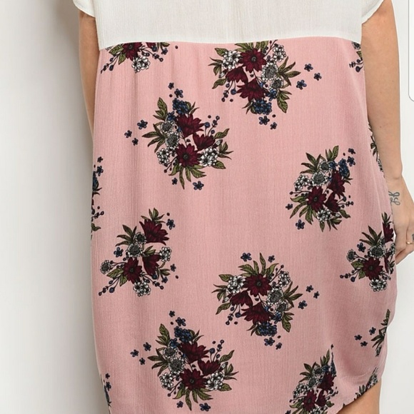 💦OFF WHITE MAUVE DRESS-101 - Picture 3 of 3